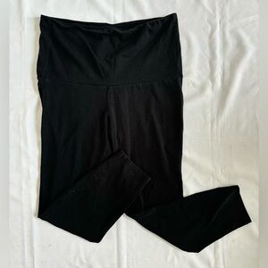 Women’s Maternity Classic Full Panel Leggings in Black Sz XL